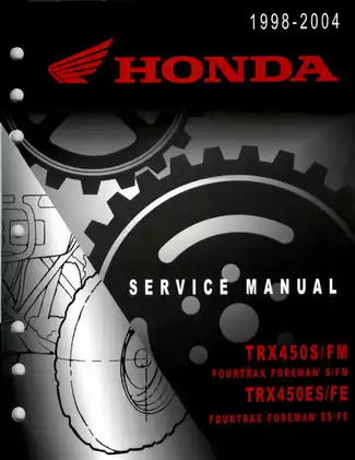 1998-2004 Honda Foreman 450 S, Foreman 450 ES, Foreman 450 FM, Foreman 450 FE ATV service manual Preview image 1