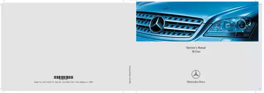 2009 Mercedes-Benz ML350 owners manual Preview image 1