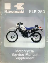1984–2005 Kawasaki KLR250 Service Manual Supplement (P/N 99924-1051-01) – preview page 1
