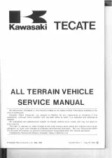 Kawasaki Tecate KXT250 Service Manual 1984–1986 (P/N 99924-1046-01) – preview page 1