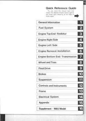 1984-1986 Kawasaki Tecate KXT250 service manual Preview image 2