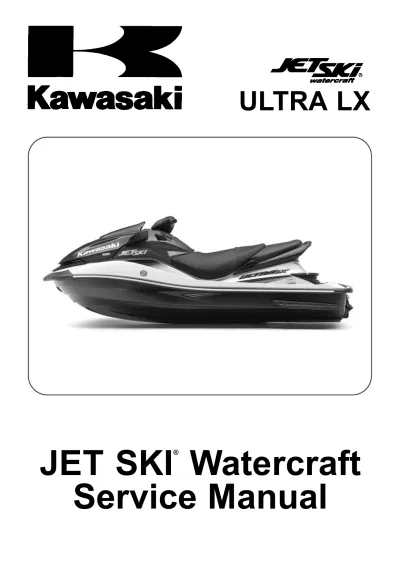 Preview: 2007–2009 Kawasaki Jet Ski Ultra LX JT1500 Factory Service Manual (P/N 99924-1376-03)