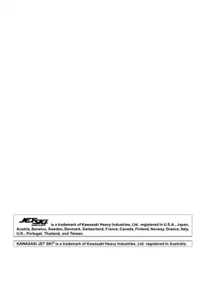 2007-2009 Kawasaki Jet Ski Ultra LX JT1500 service manual Preview image 2