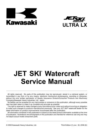 2007-2009 Kawasaki Jet Ski Ultra LX JT1500 service manual Preview image 5