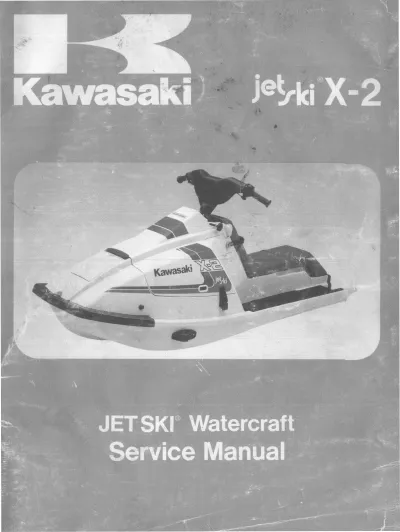 Preview: 1986–1991 Kawasaki Jet Ski X-2 (JF650) Service Manual (PN 99924-1069-06)
