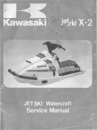 1986-1991 Kawasaki X-2 JF650 Jet Ski service manual