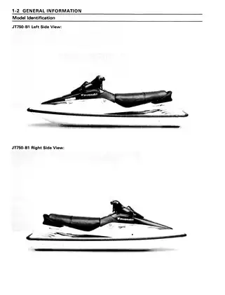 1994-1995 Kawasaki ST, STS, JT750 Jet Ski service manual Preview image 4