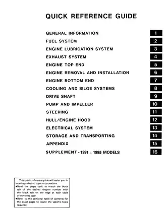 1989-1995 Kawasaki TS 650 Tandem Sport JF 650 Jet Ski service manual Preview image 2