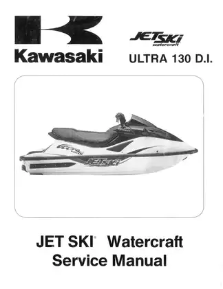 2001 Kawasaki Ultra 130 DI, 130DI, JH1100 Jet Ski service manual Preview image 1