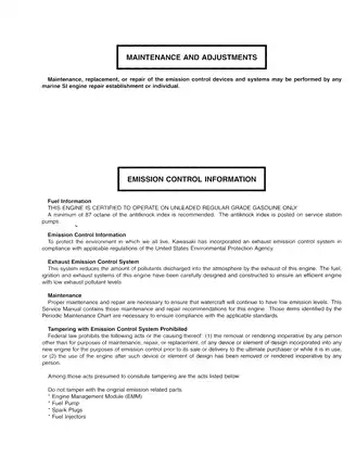 2001 Kawasaki Ultra 130 DI, 130DI, JH1100 Jet Ski service manual Preview image 5