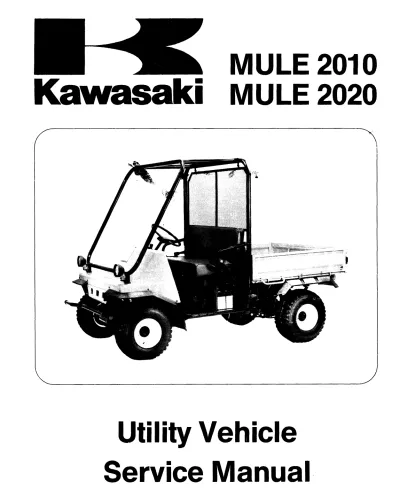 Preview: Kawasaki Mule 2010, Mule 2020 Utility Vehicle Factory Service & Repair Manual (P/N 99924-1133-01, 99924-1145-51)