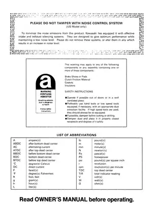 Kawasaki Mule 2010, Mule 2020 service manual Preview image 4