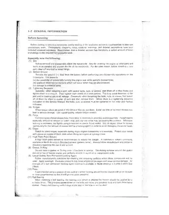 1990 Kawasaki KDX125SR service manual Preview image 5