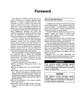 1995-2004 Kawasaki  Lakota 300, Lakota Sport, KEF300 ATV repair manual Preview image 5