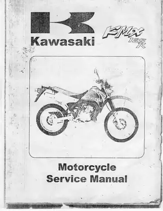 1986-2002 Kawasaki KMX125R service manual Preview image 1