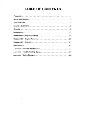 1971-1980 Kawasaki KV75 monkey motorcycle service manual Preview image 2