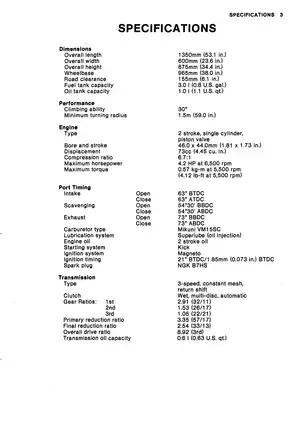 1971-1980 Kawasaki KV75 monkey motorcycle service manual Preview image 4