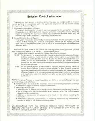 1976-1983 Kawasaki KZ650 service manual Preview image 4