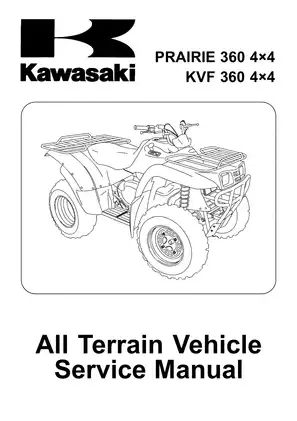 2003-2010 Kawasaki KVF360 Prairie 360, 4x4 repair manual Preview image 1