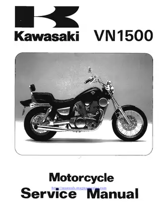 1987-1999 Kawasaki Vulcan, VN1500 service manual