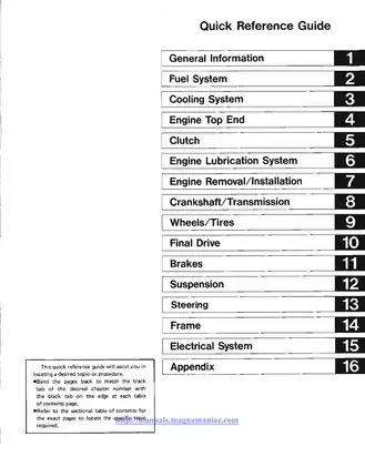 1987-1999 Kawasaki Vulcan, VN1500 service manual Preview image 2