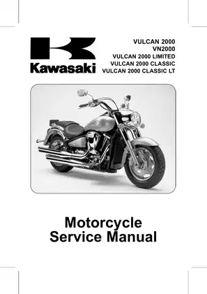 2000-2006 Vulcan 2000, VN2000, Vulcan 2000 Limited, Vulcan 2000 Classic, Vulcan 2000 Classic LT service manual Preview image 1