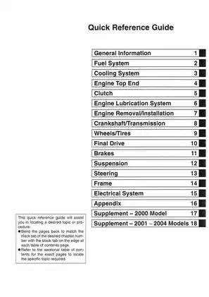 1985-2006 Kawasaki VN 750 Twin VN700 service manual Preview image 2