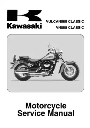 1996-2006 Kawasaki Vulcan800 Classic, VN800 Classic service  manual Preview image 1