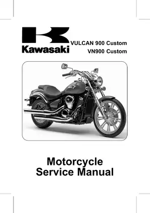 2007-2011 Kawasaki VN 900 Custom, Vulcan 900 Custom servcie manual Preview image 1