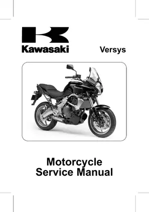 2007-2008 Kawasaki Versys KLE650 motorcycle service manual Preview image 1