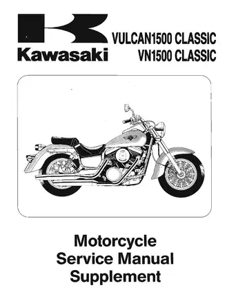 1987-2004 Kawasaki VN 1500 Classic, Vulcan 1500 Classic service manual