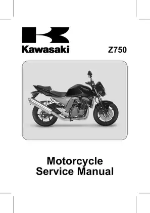 2004-2006 Kawasaki Z750 service manual Preview image 1