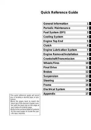 2008-2009 Kawasaki Concours 14, 1400-GTR, ZG1400 ABS motorcycle service manual Preview image 3
