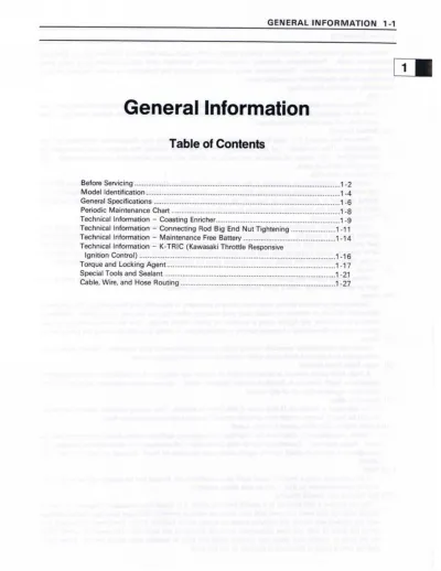 Preview: 1997–2000 Kawasaki ZRX 1100 Service & Repair Manual
