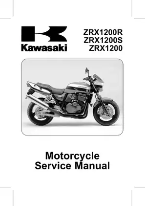 2001-2007 Kawasaki ZRX1200, ZR1200, ZRX1200R, ZRX1200S service manual Preview image 1