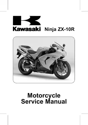 2006 Kawasaki Ninja ZX10R, ZX-10R, ZX1000 motorcycle service manual Preview image 1