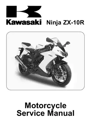 2008-2009 Kawasaki Ninja ZX-10R, ZX1000 motorcycle service manual Preview image 1