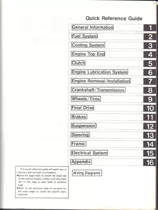 1988-1990 Kawasaki Ninja ZX-10, ZX1000 motorcycle service manual Preview image 3