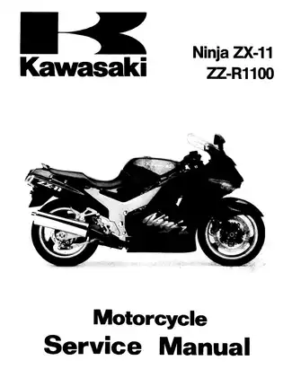 1993-2001 Kawasaki Ninja ZX 11, ZX 1100, ZZ-R1100 motorcycle service manual Preview image 1