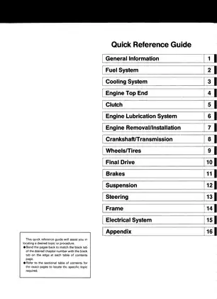 1993-2001 Kawasaki Ninja ZX 11, ZX 1100, ZZ-R1100 motorcycle service manual Preview image 3