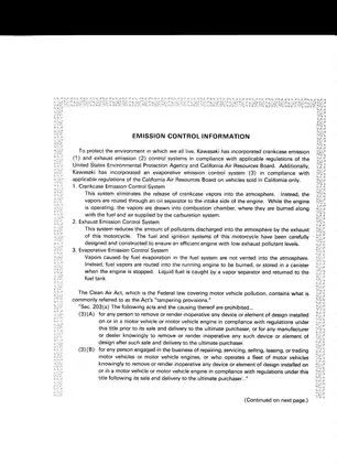 1993-2001 Kawasaki Ninja ZX 11, ZX 1100, ZZ-R1100 service manual Preview image 5