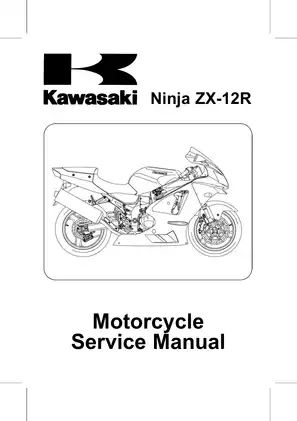 2006 Kawasaki Ninja ZX-12R, ZX1200 repair manual