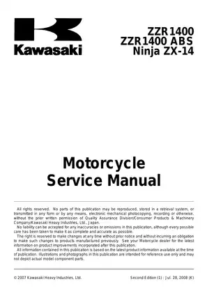 2006-2009 Kawasaki Ninja ZX-14, ZZR 1400 ABS service manual Preview image 5