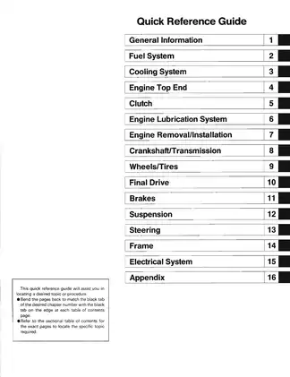 1998-1999 Kawasaki Ninja ZX-6R, ZX 600 motorcycle service manual Preview image 2