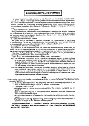 2002-2005 Kawasaki ZZR1200, ZX1200 motorcycle service manual Preview image 2