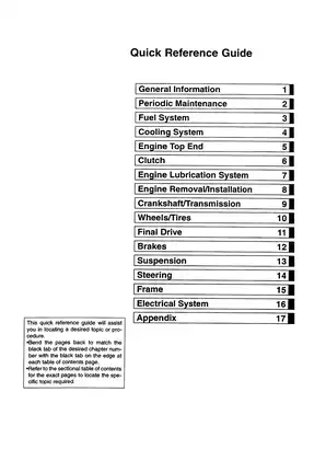 2002-2005 Kawasaki ZZR1200, ZX1200 motorcycle service manual Preview image 5