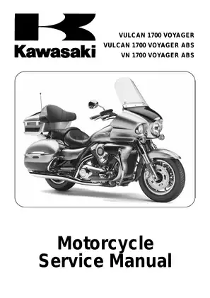 2009 Kawasaki Vulcan 1700, VN1700, Voyager ABS service manual Preview image 1