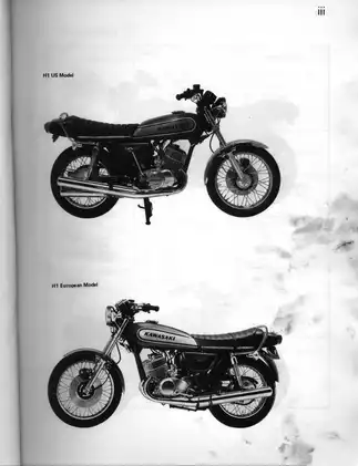 1969-1977 Kawasaki KH 500, H1, H2 shop manual Preview image 4