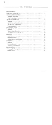 1986-2003 Kawasaki ZG 1200 Voyager XII Audio Systems operator´s manual Preview image 4