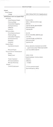 1986-2003 Kawasaki ZG 1200 Voyager XII Audio Systems operator´s manual Preview image 5
